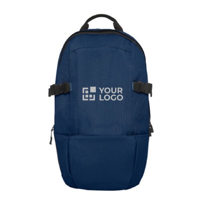 Mochila reciclada para ordenador color negro segunda vista frontal