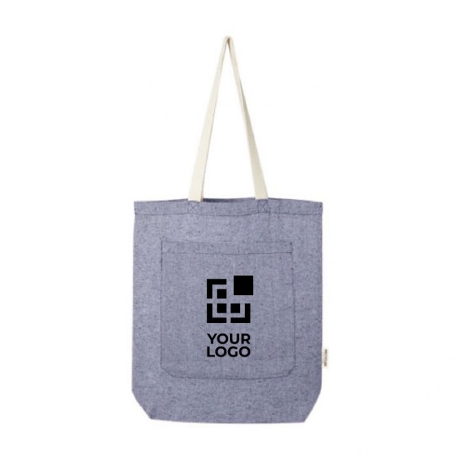 Bolsa reciclada con bolsillo 150 g/m2
