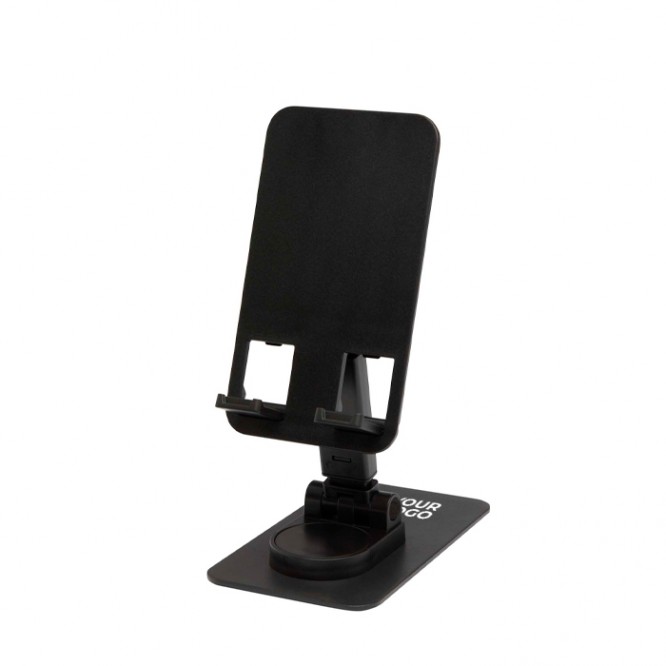 Soporte para teléfono plegable con soporte de metal y fijador de ángulo