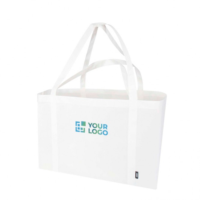Bolsa de mano extragrande de poliéster reciclado con asas 65L