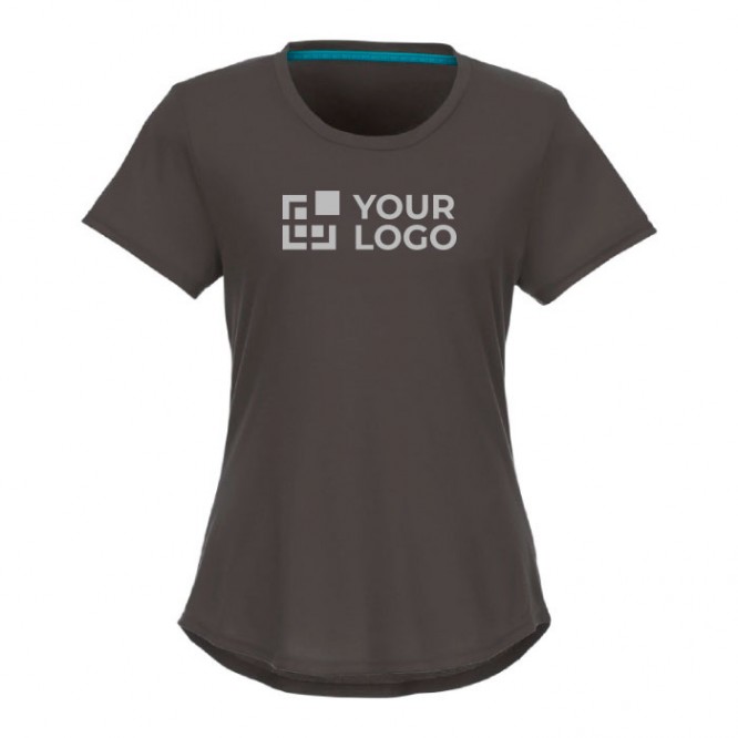Camisetas mujer recicladas promocionales color gris oscuro