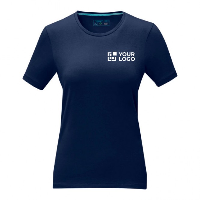 Camiseta publicidad mujer color azul oscuro