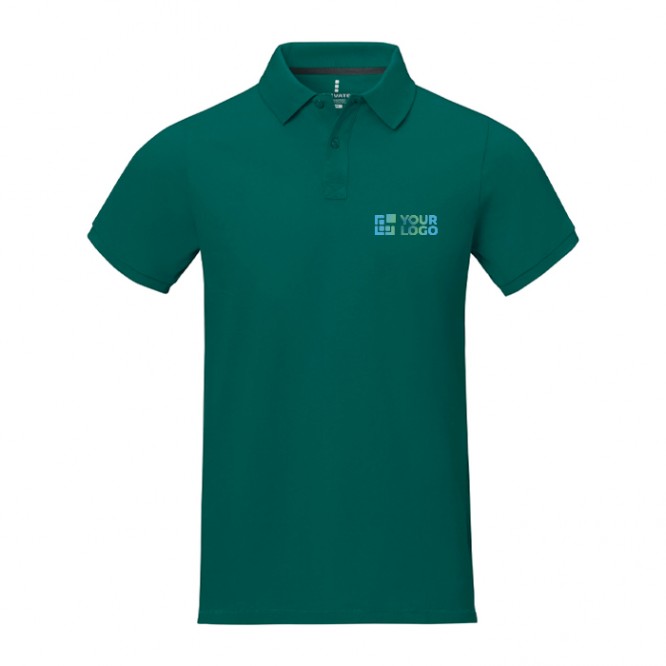 Polo de manga corta de hombre de algodón en piqué 200 g/m2 Elevate Life vista principal