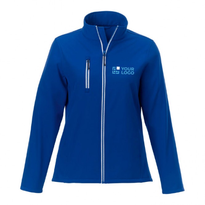 Chaquetas mujer softshell publicidad color azul