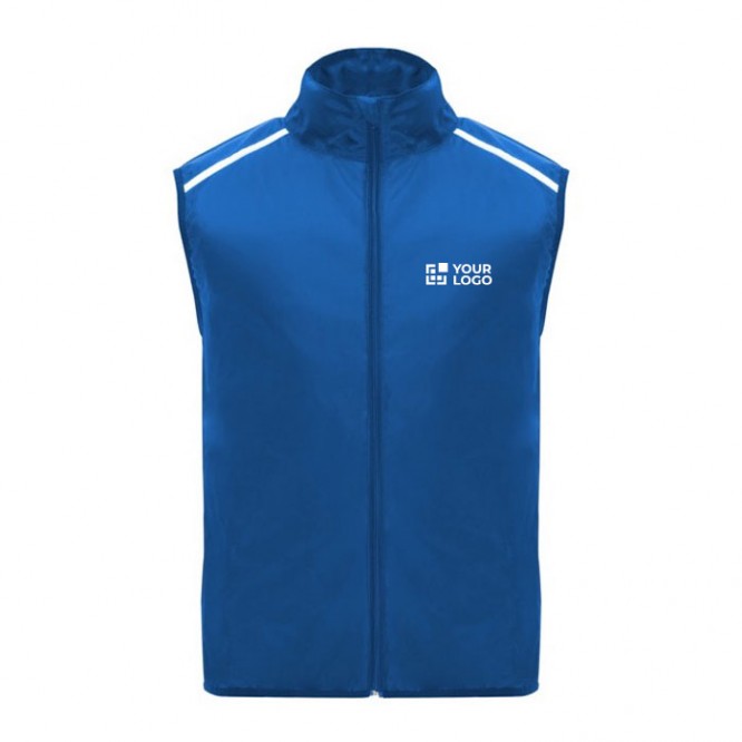 Chaleco de running cortavientos y transpirable unisex 70 g/m2 Roly