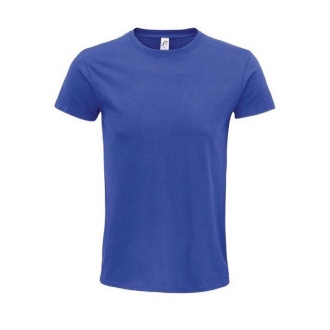 Camiseta de algodón orgánico 140 g/m2 color azul real