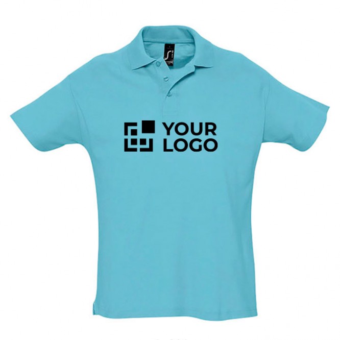 Polos personalizables algodón 170 g/m2 color azul claro