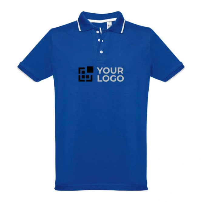 Polos personalizados algodón color azul real