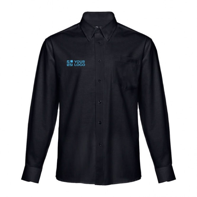 Camisas con logo Oxford algodon y poliester hombre 130 g m2 THC Tokyo