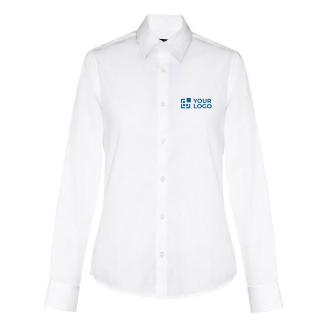 Camisas de propaganda para mujer color blanco