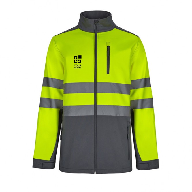Chaqueta laboral softshell extra grande con forro polar 280 g/m2 