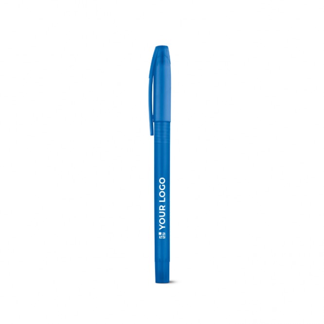 Bolígrafo barato con cuerpo de color color azul real