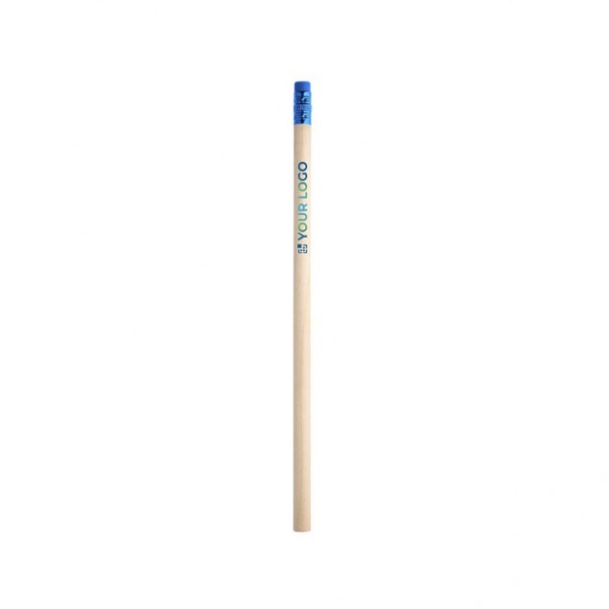 Lápiz de madera natural con parte superior y goma dureza HB