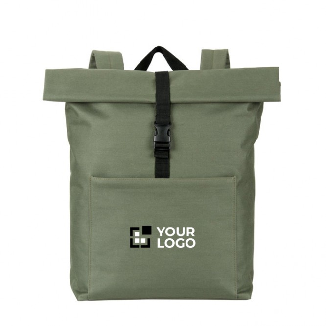 Mochila multiusos con cierre enrollable para portátil 17,3