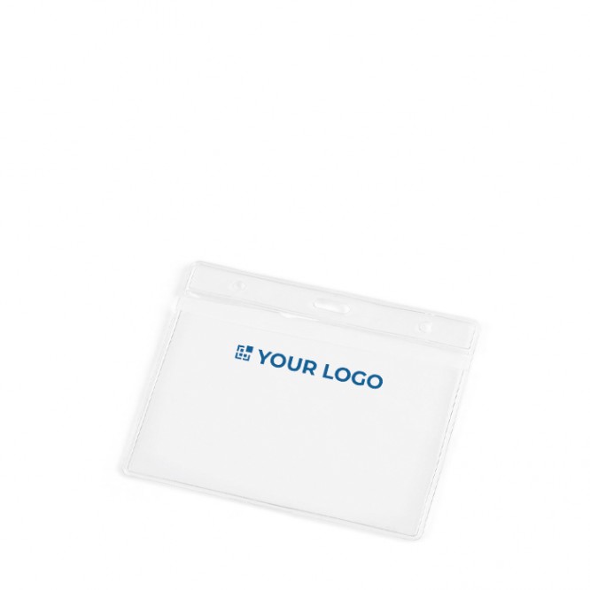 Identificador horizontal plástico con agujeros de mosquetón 11x9cm Identificador horizontal plástico con agujeros de mosquetón 11x9cm