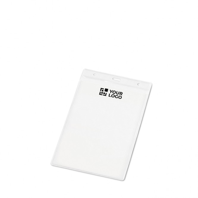 Identificador vertical plástico con agujeros de mosquetón 11x17cm Identificador vertical plástico con agujeros de mosquetón 11x17cm