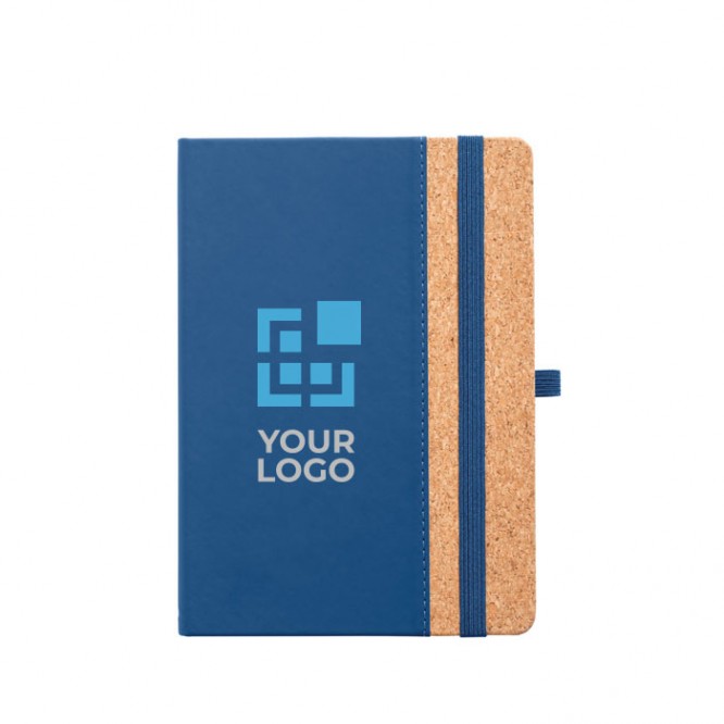 Cuadernos publicidad A5 en bolsa color azul