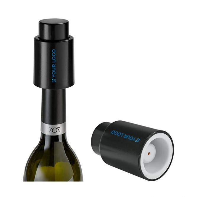 Tapón de vino que hace el vacío color blanco vista productos