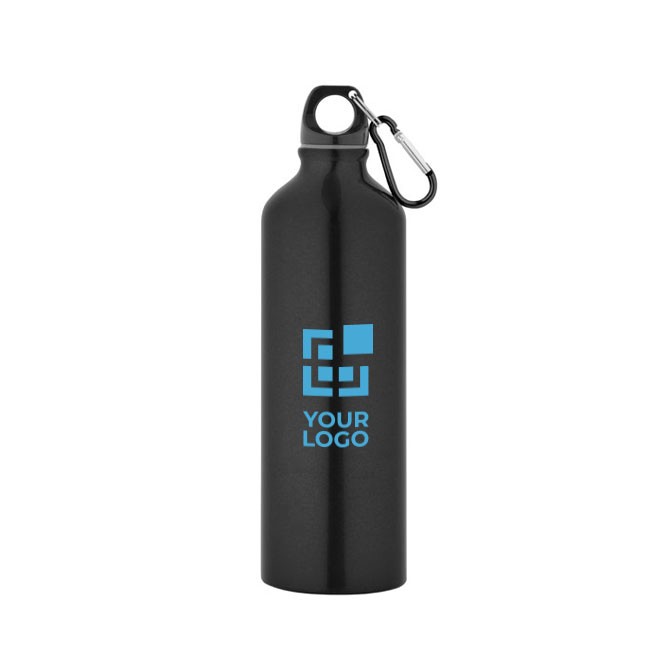 Botella de aluminio grande a color con mosquetón 800ml Cruiser XL vista principal