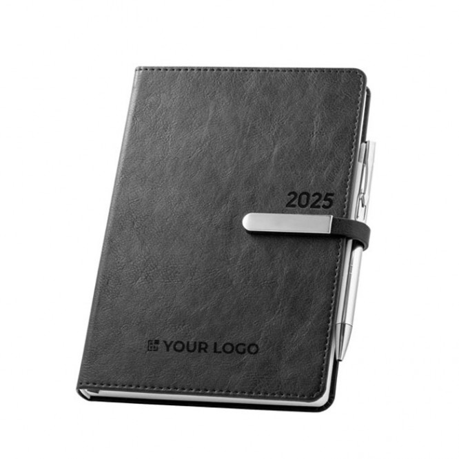Agenda color negro para empresas vista principal