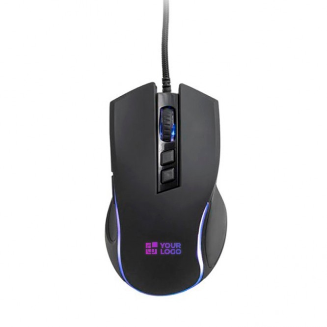 Ratón gaming con botones de juego y 8 modos de iluminación
