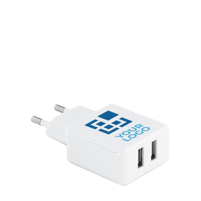 Enchufe cargador con 2 puertos USB