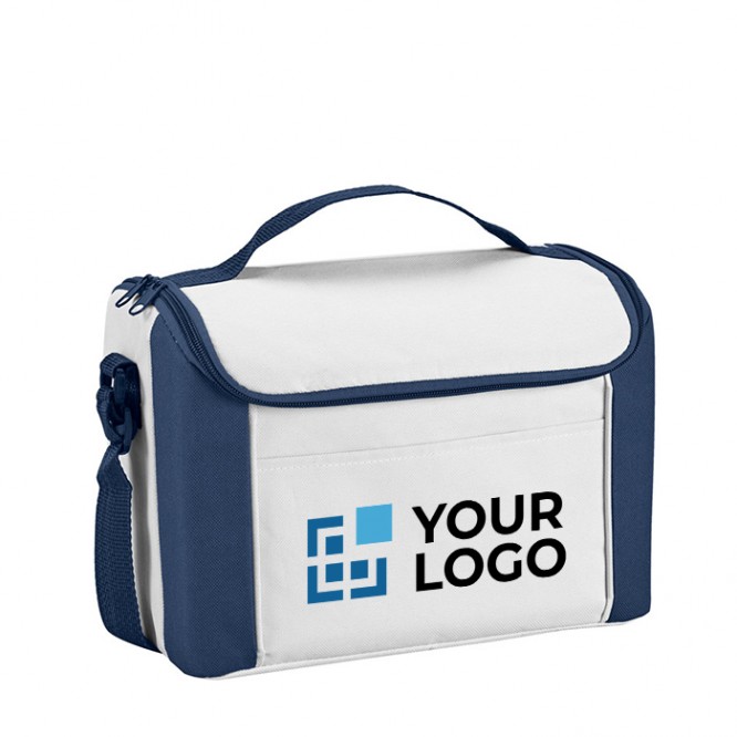 Bolsa nevera para 8 latas color azul