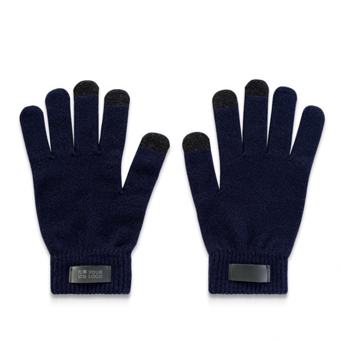 Guantes de poliéster reciclado rPET con puntas táctiles de móvil