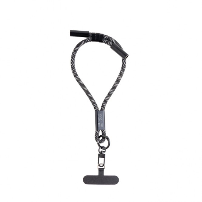 Lanyard de muñeca de PVC y nailon con carga rápida USB-C para móvil Lanyard de muñeca de PVC y nailon con carga rápida USB-C para móvil