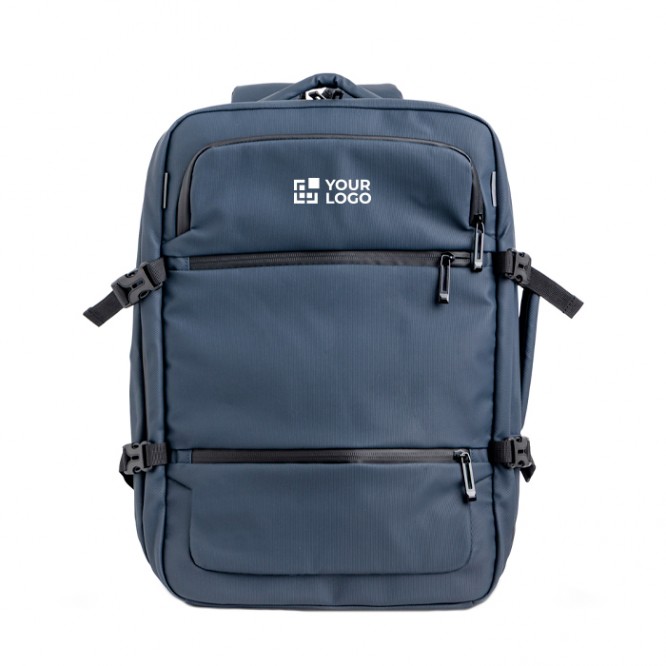 Mochila expandible con cremalleras y correa para trolley 15.6 Mochila expandible con cremalleras y correa para trolley 15.6