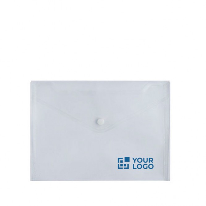 Carpeta transparente de plástico para llevar documentos A5 80 g/m2 color transparente vista de ambiente