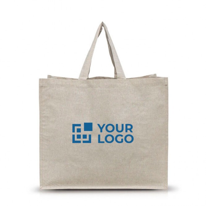 Bolsa de algodón reciclado multiusos resistente de 180 g/m2