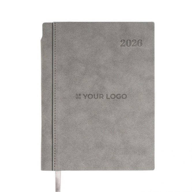 Agenda diaria en español y portugués con funda de tacto de ante A5 Agenda diaria en español y portugués con funda de tacto de ante A5