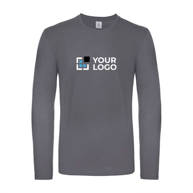 Camiseta de algodón de manga larga para hombre 145 g/m2 B&C