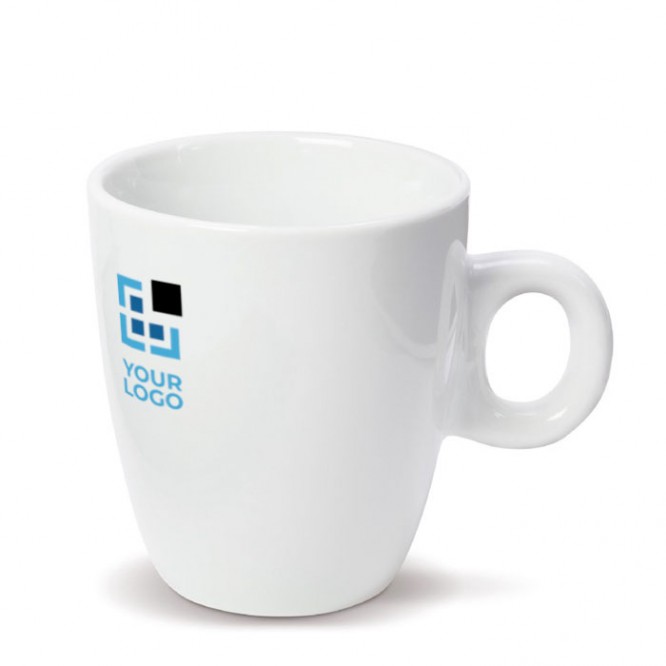 Taza de cerámica blanca apta para las máquinas de café 200ml