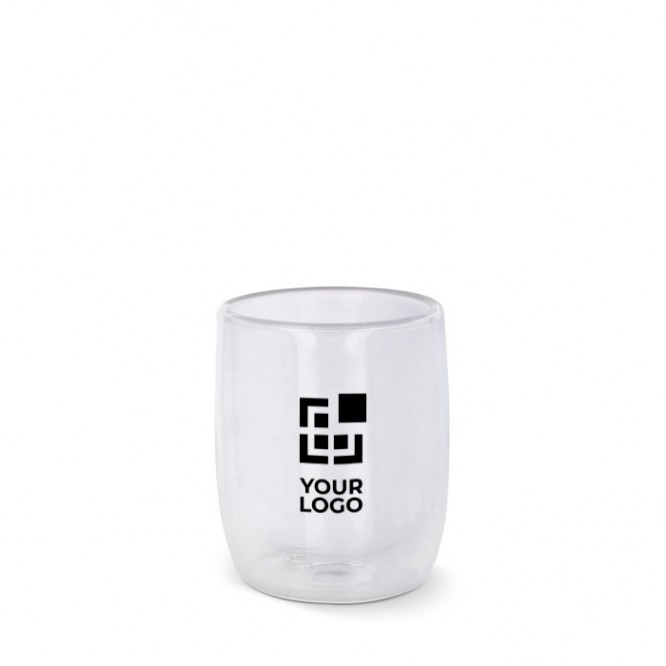 Vaso de cristal para el café de doble pared con capacidad de 230ml