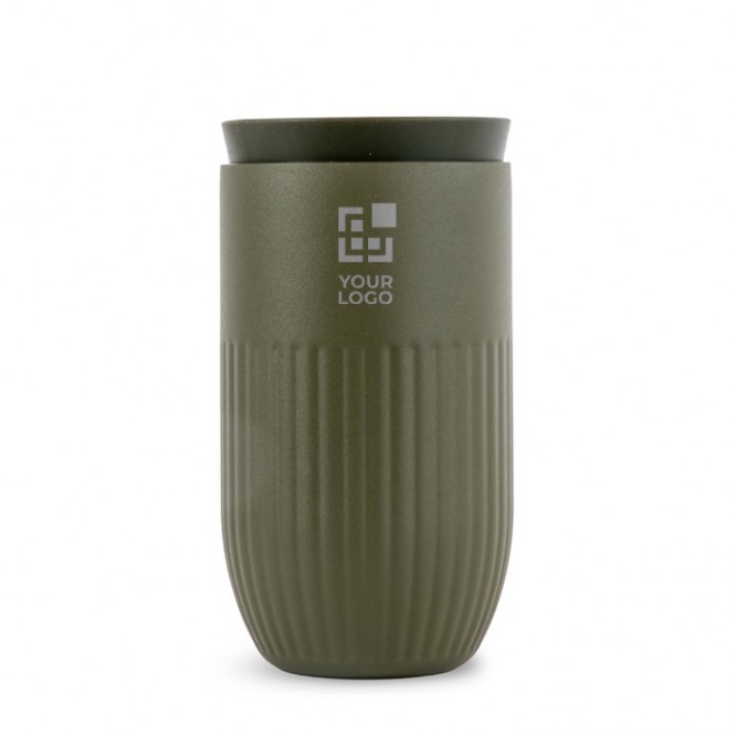 Vaso térmico de acero inoxidable con tapa de botón 320 ml