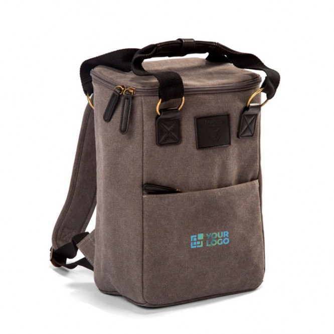 Elegante mochila isotérmica de lona y con función de bolsa 10L vista principal