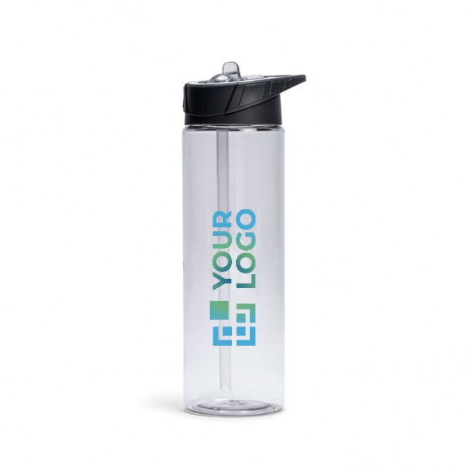 Botella de plástico libre de BPA con pajita incluida 700ml vista principal