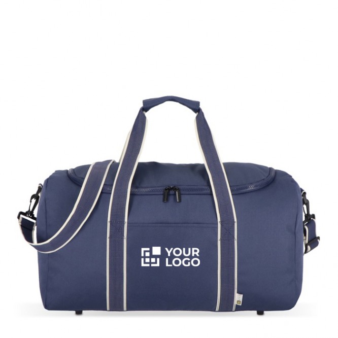 Bolsa de RPET para viaje o deporte con amplia apertura superior