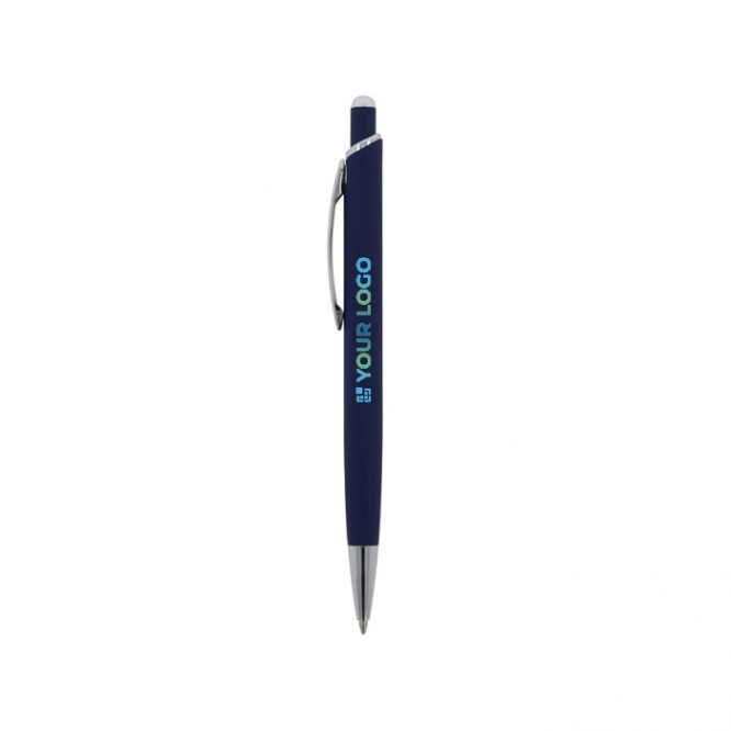 Bolígrafo de aluminio con acabado soft-touch de colores