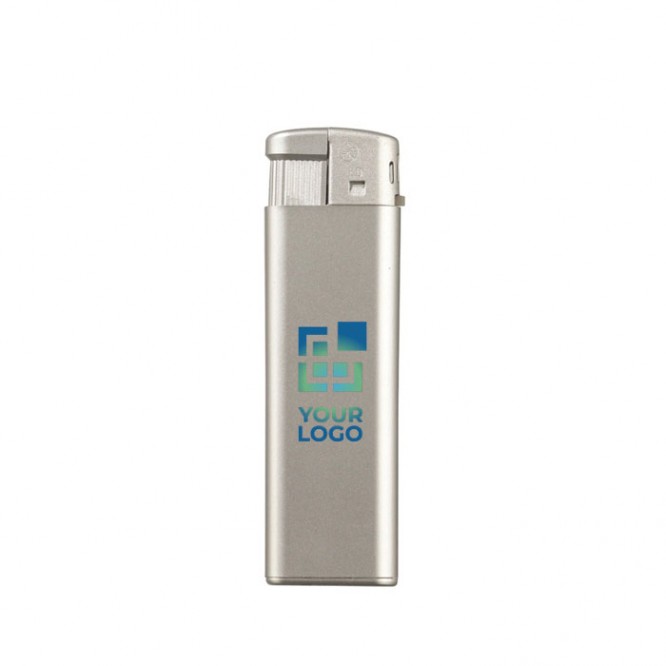 Encendedor electrónico recargable de colores metalicos