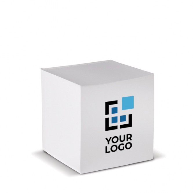 Cubo de notas de 840 hojas lisas con certificación FSC 10x10x10cm