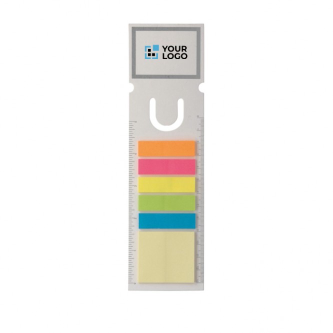 Punto de libro 44x40mm con notas adhesivas en varios colores