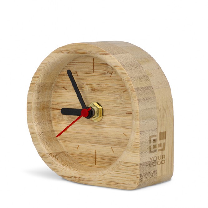 Reloj decorativo de sobremesa hecho de bambú natural personalizable Reloj decorativo de sobremesa hecho de bambú natural personalizable