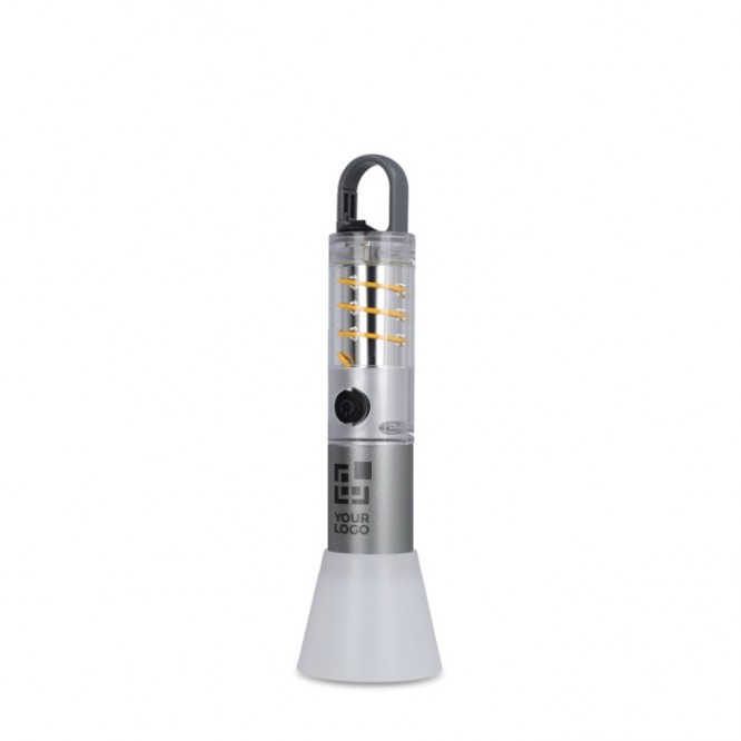 Linterna de aluminio reciclado de luz LED con función de zoom
