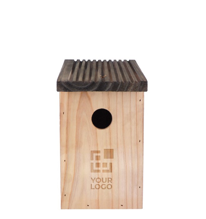 Casa de pájaros de jardín con abertura de 30mm y ranura para drenaje