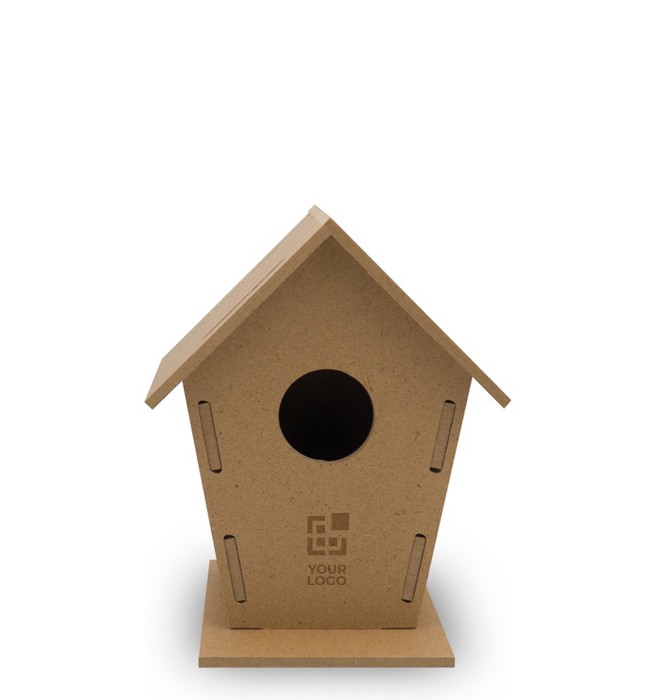 Casa de pájaros para construir con 7 piezas sin necesidad de herramientas