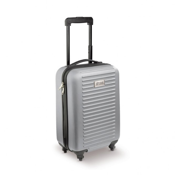Trolley de cabina de 4 ruedas con placa metálica para marcaje