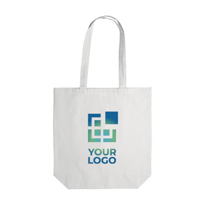 Bolsa de algodón con fuelle OEKO-TEX de colores 280 g/m2
